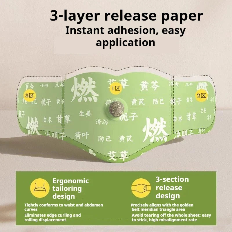 Herbal Navel Acupoint Waist Wrap – Warming Abdominal Patch Herbal Body Patch Qme