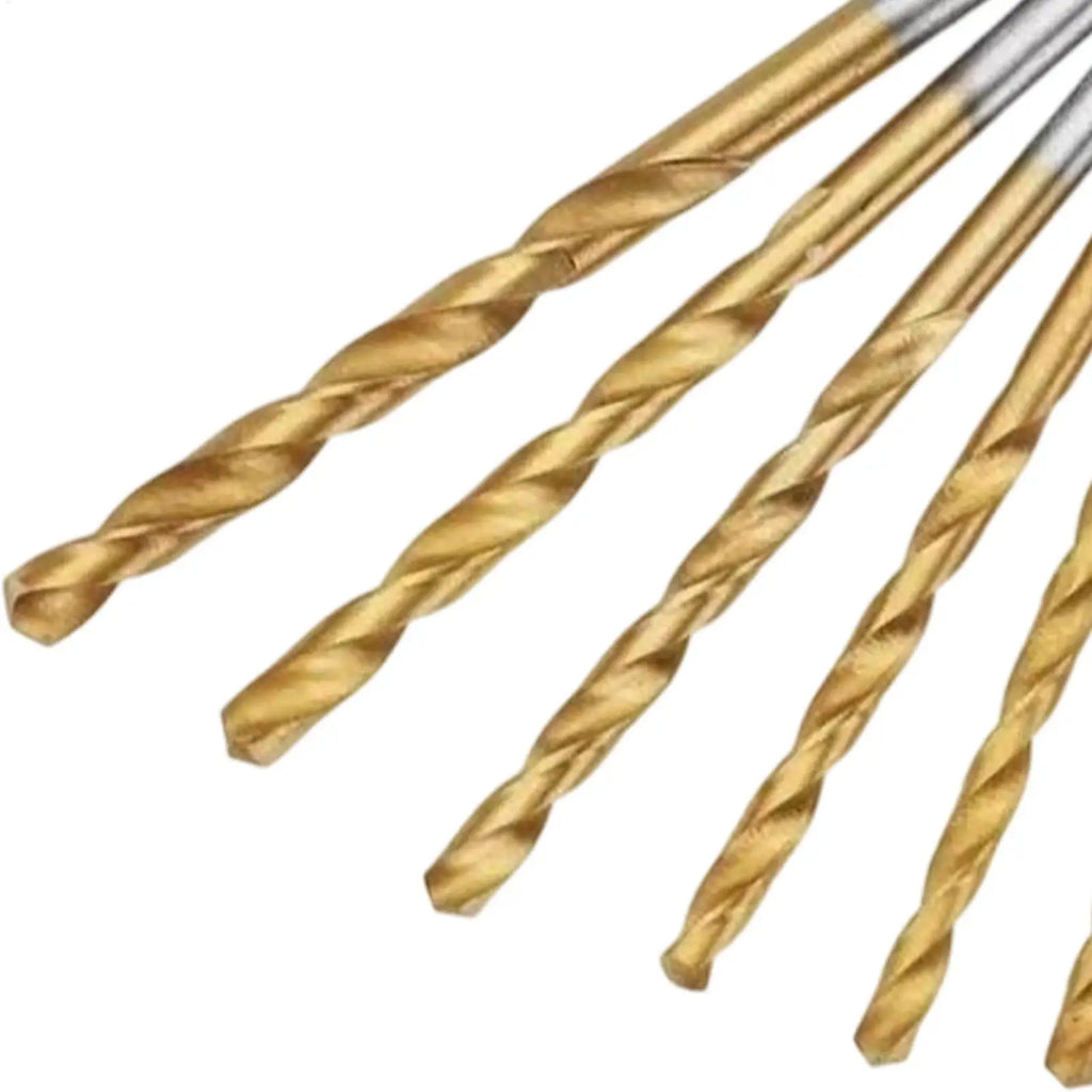 13-Pc Titanium Twist Drill Bit Set – Wood, Copper & Aluminum Twist Drill Bit Set Qme