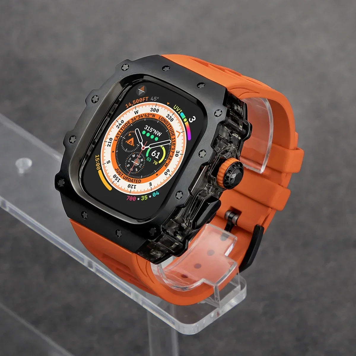 Stainless Steel Mod Kit for Apple Watch Ultra 2 & Series 9/8/7