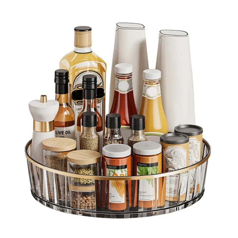 360° Rotating Organizer – Spice, Cosmetic & Perfume Rack Rotating Desktop Organizer Qme