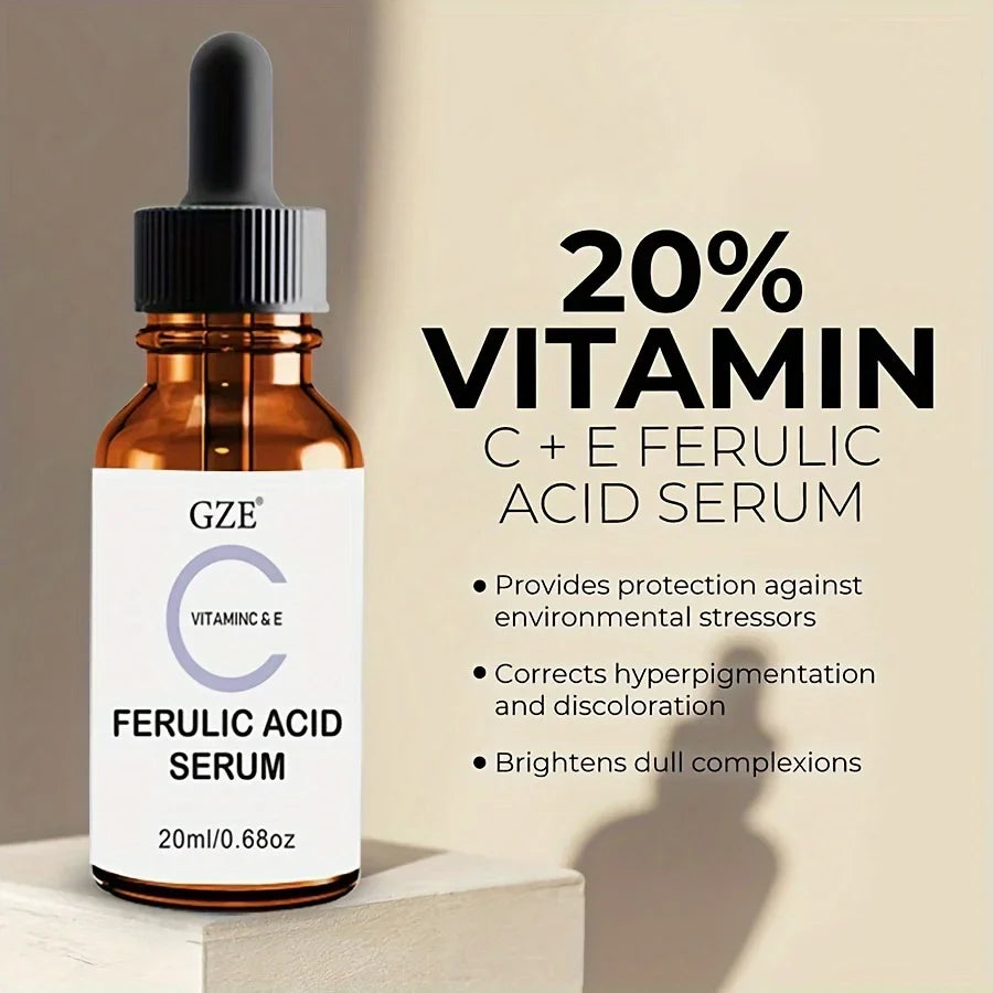 GZE Ferulic Facial Serum – Vitamin C, E & Ferulic Acid Facial Serum Qme