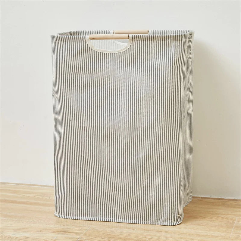 Waterproof Cotton Linen Laundry Basket – Foldable Hamper Laundry Hamper Qme C
