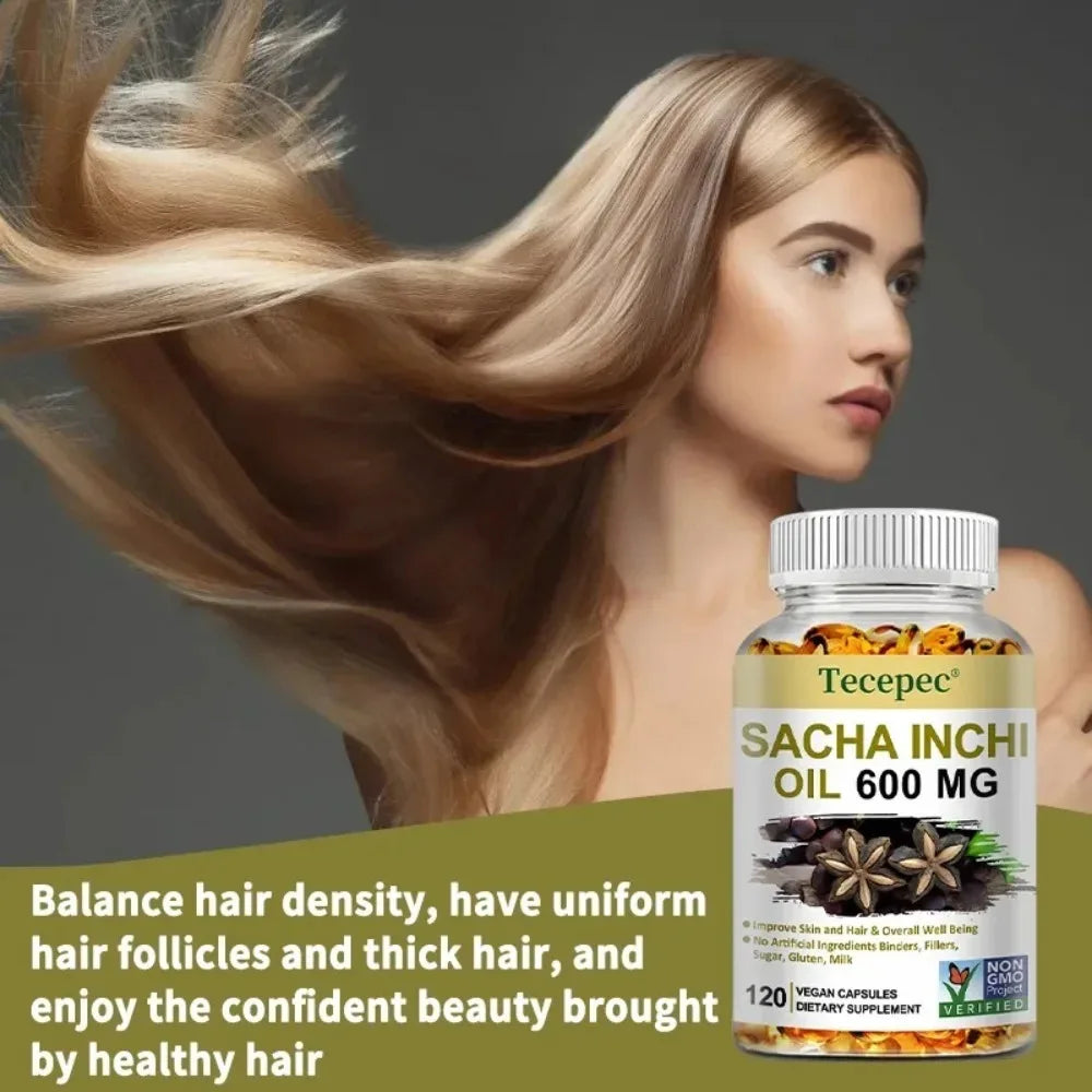 Sacha Inchi Oil Supplement – Brain, Joint & Immune Support Oil Supplement Capsules Qst