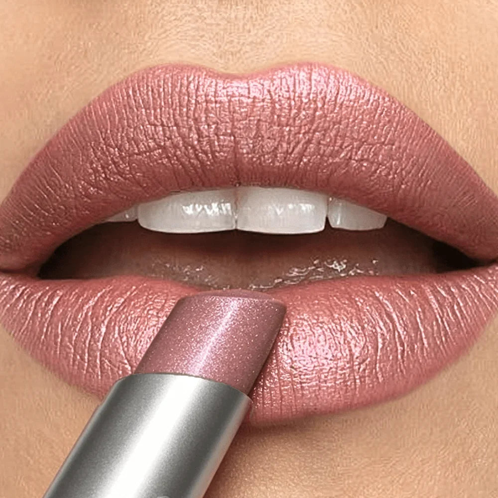 JUJU DREAM Shimmer Peach Lipstick | Pearlescent Hydrating Lip Color Shimmer Lipstick Qme