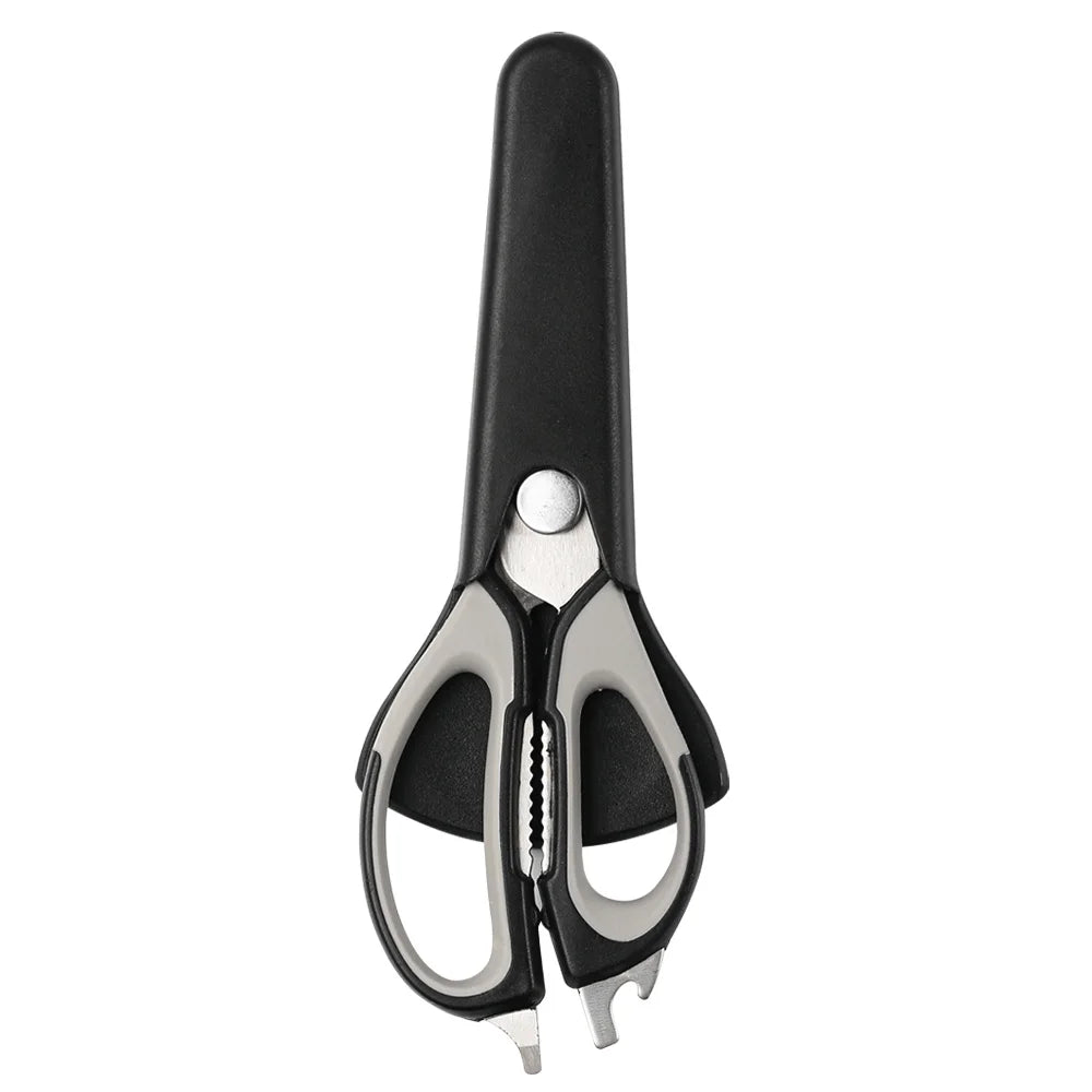 TURWHO Heavy Duty Kitchen Shears with Holder | Meat & BBQ Kitchen Shears Qst black
