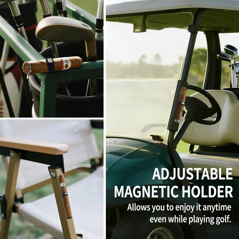 Magnetic Cigar Holder – Portable Adjustable Anti-Slip Clip Cigar Holder Clip Qme