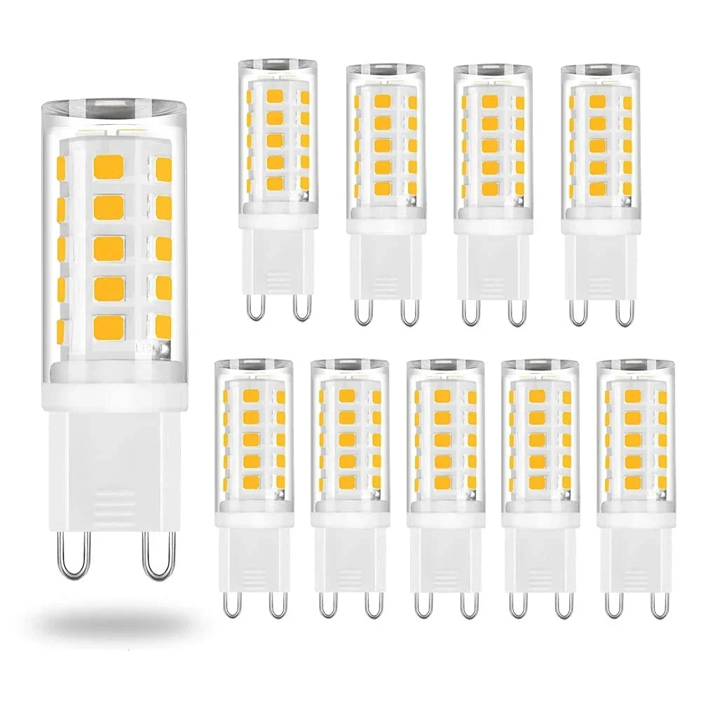 G9 LED Corn Bulb Warm Cool White 220V-240V – 10 Pack LED Light Bulb Qme