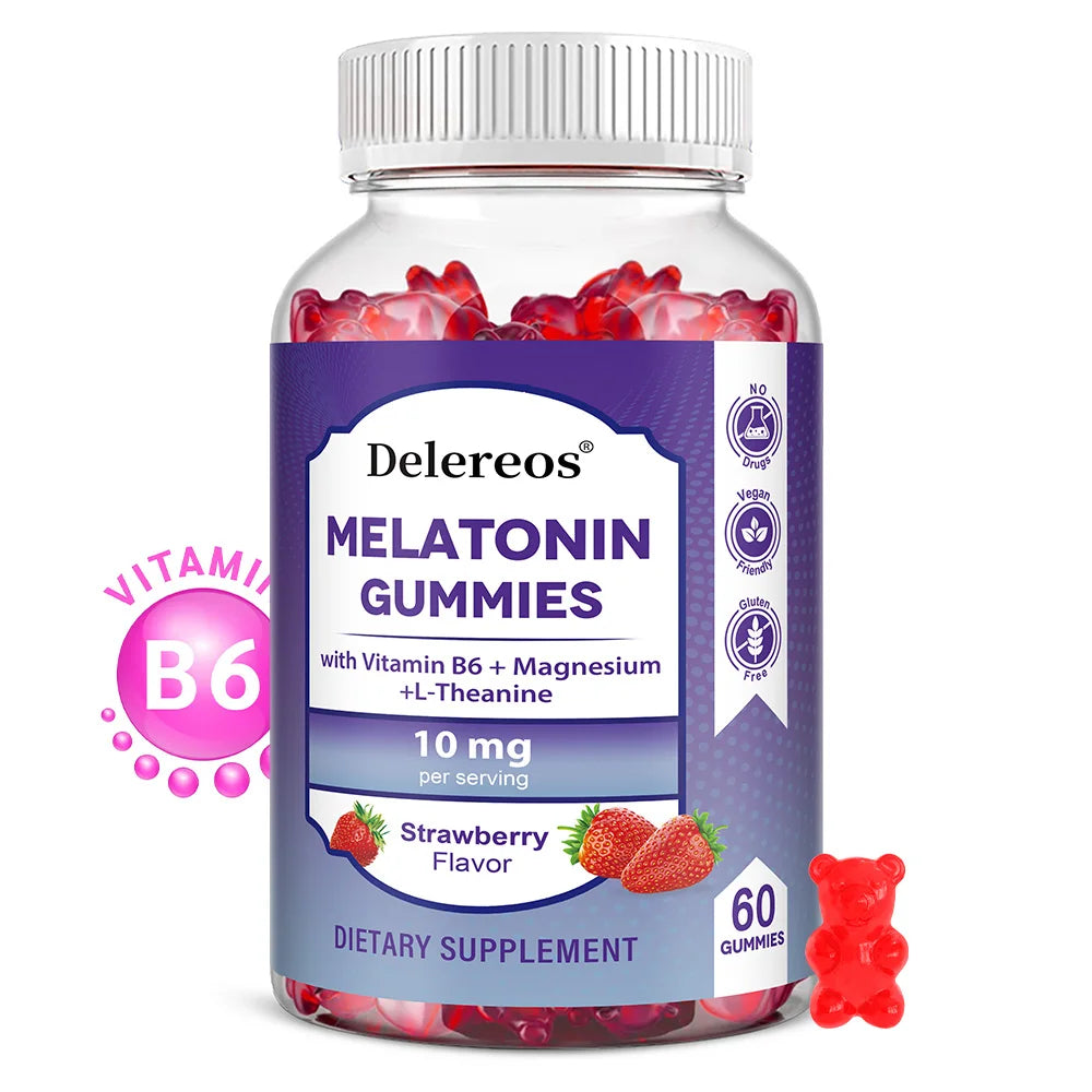 ZENVITALIZE Melatonin Gummies 10mg – Vegan, Strawberry, 60ct Melatonin Sleep Gummies Qst