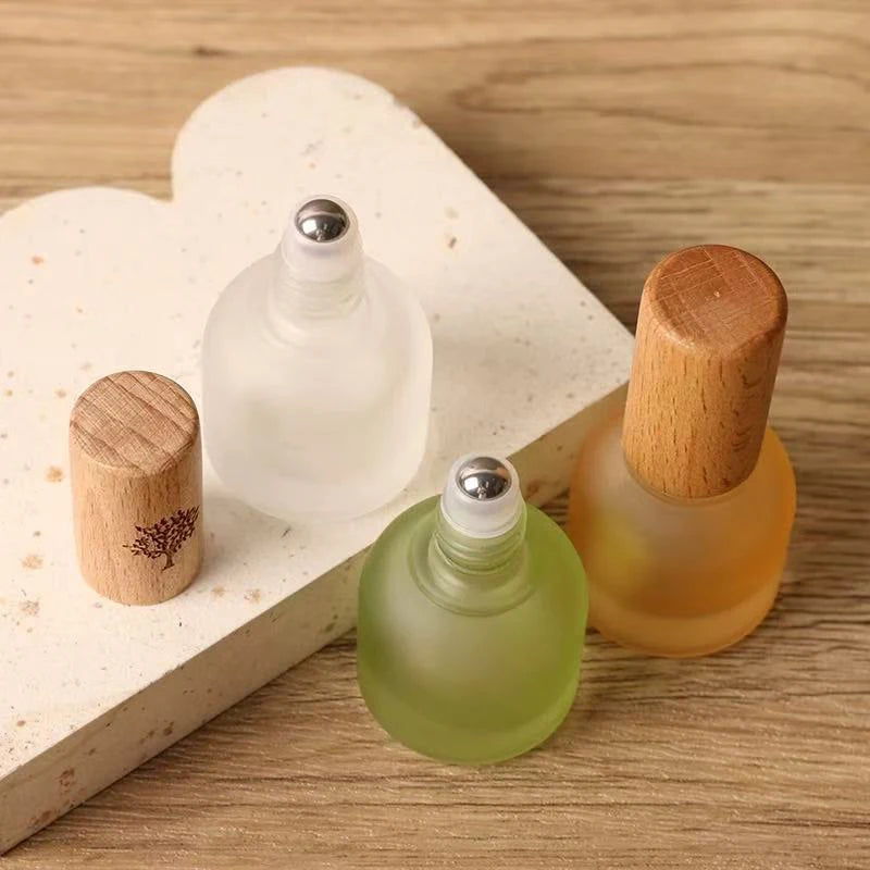 10ml Glass Roller Bottle – Refillable Perfume & Essential Oil Vial Roller Bottle Qst