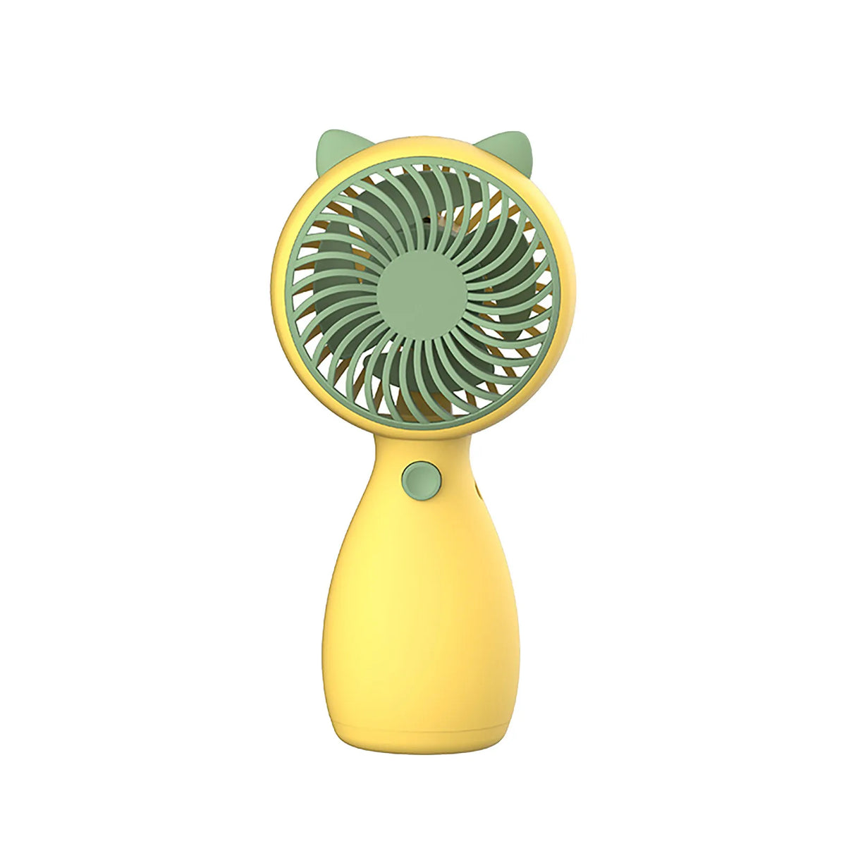 Mini Portable USB Handheld Fan – 3-Speed, Silent, 2000mAh Portable Handheld Fan Qme Yellow