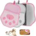 Reusable Pet Hair Removal Gloves for Dogs & Cats Pet Hair Remover Glove Qme Pink