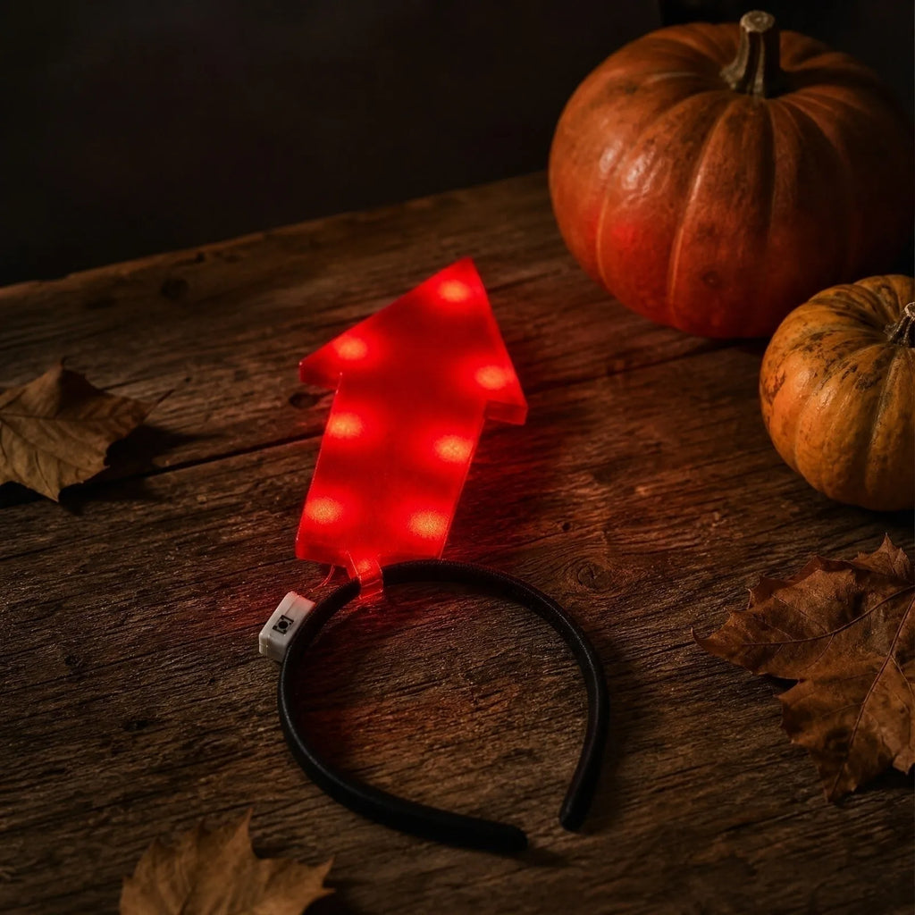 Funny Light-Up Question Mark Headband | Party & Halloween Prop Novelty Party Headband Qme