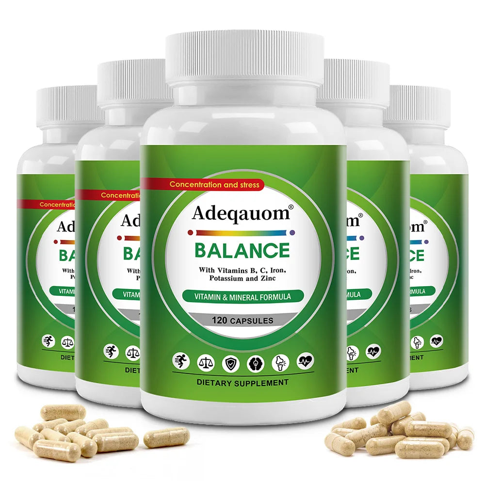 ZENVITALIZE Iron Supplement Capsules – Non-GMO, 120ct Iron Supplement Qst 120 count-5 bottle