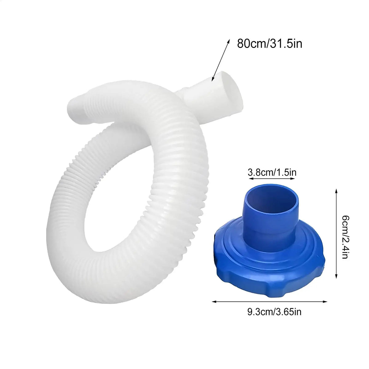 Pool Vacuum Skimmer Plate – Universal Hose & 2 Iron Rings Pool Skimmer Attachment Qme