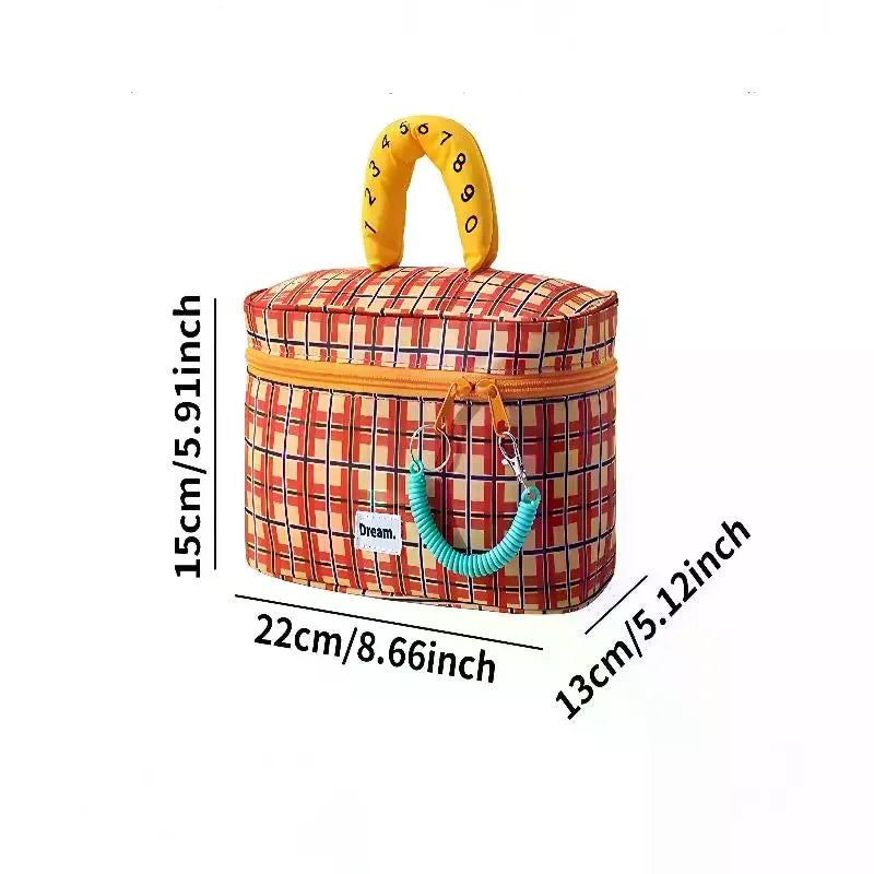 Large Capacity Waterproof Makeup Bag – Portable Travel Organizer Travel Makeup Bag Qme