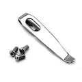 420 Stainless Steel DIY Folding Knife Back Clip | Waist Holster Knife Carry Clip Qst WHITE 1 pcs