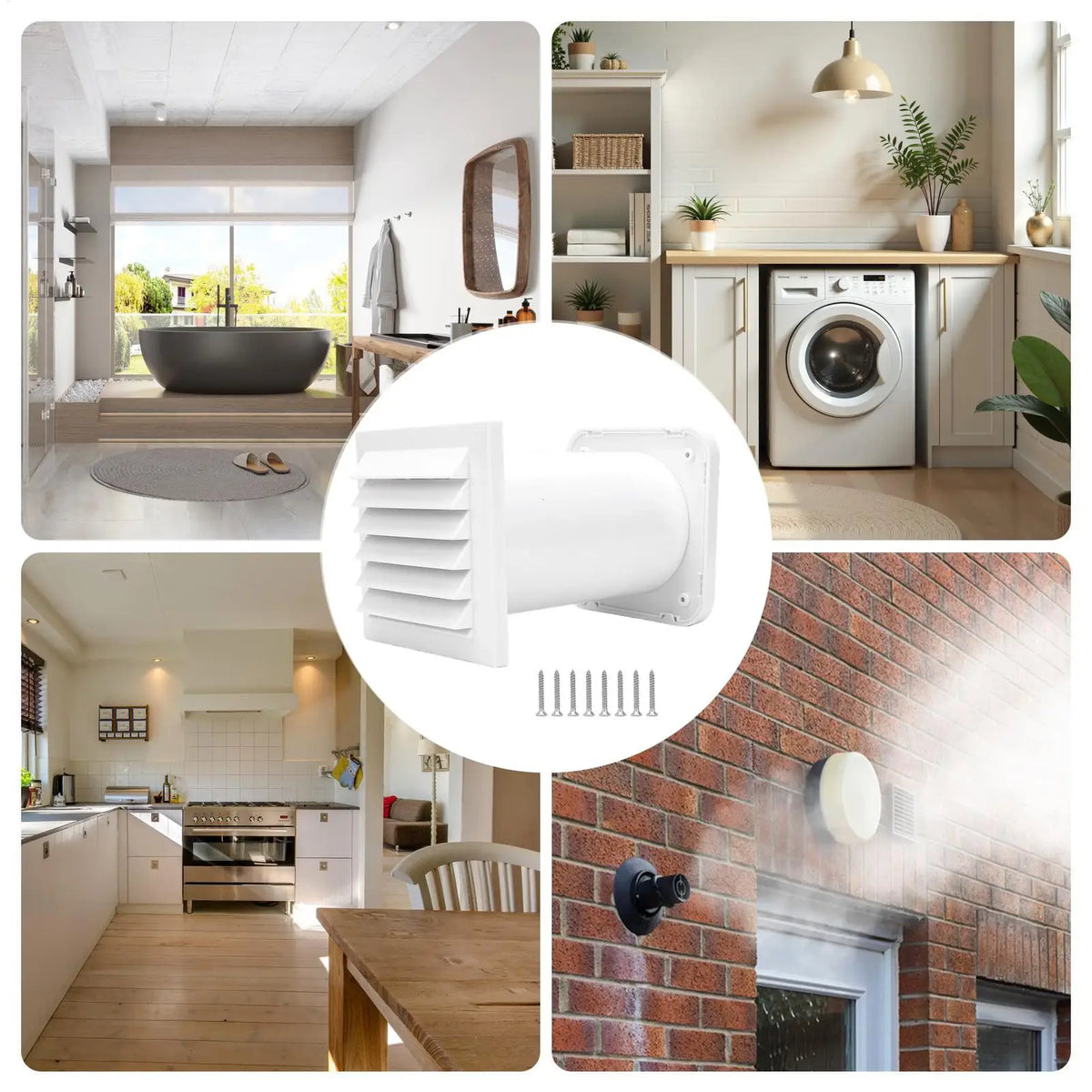 Passive Through-Wall Air Vent – Indoor Intake Ventilation Wall Air Vent Qme China Mainland