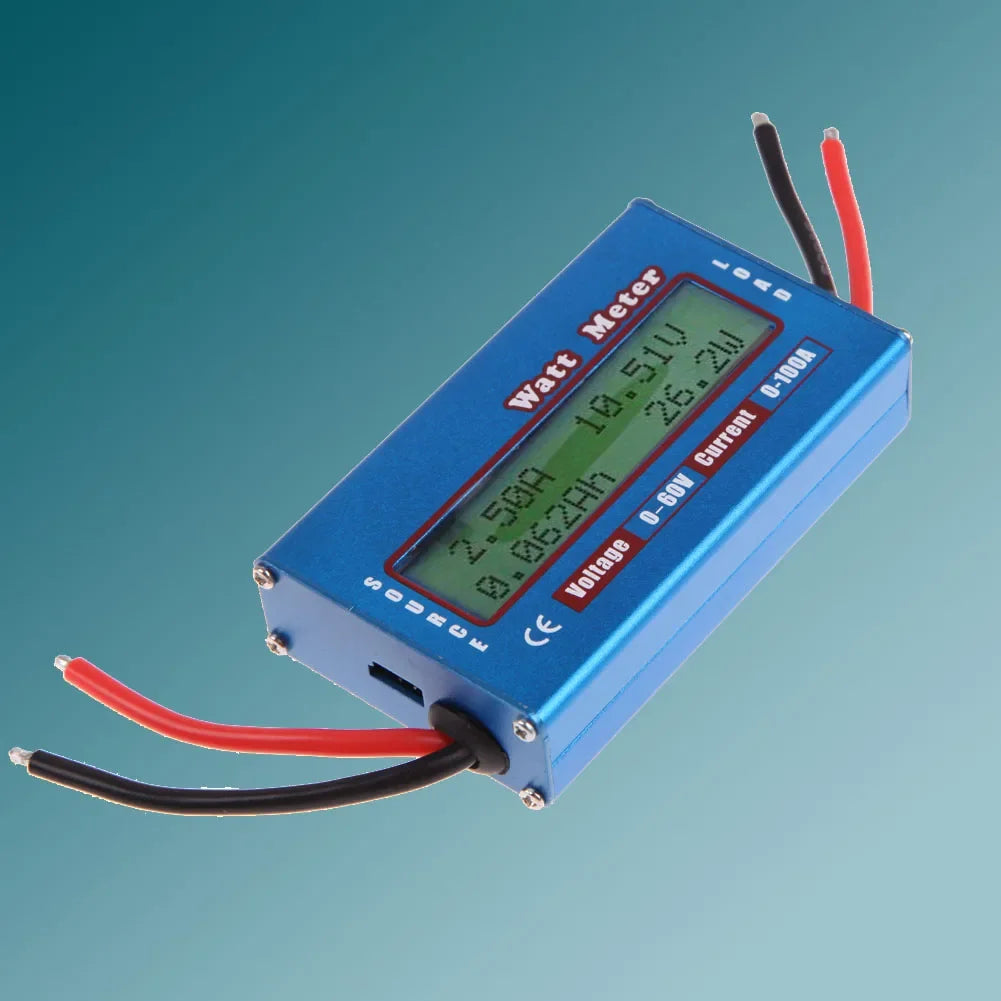 DC Power Analyser LCD Meter – Watt Volt Amp 12V 24V DC Power Meter Qme
