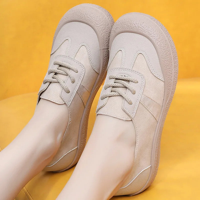 Women's Wide Toe Canvas Slip-On Flat Shoes | Casual Sneakers Canvas Slip-On Flats Qst
