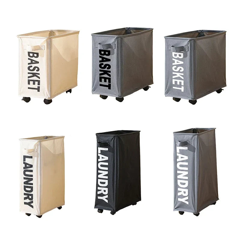 Large Foldable Yoga Mat Storage Basket with Wheels – 8 Colors Foldable Storage Basket Qme