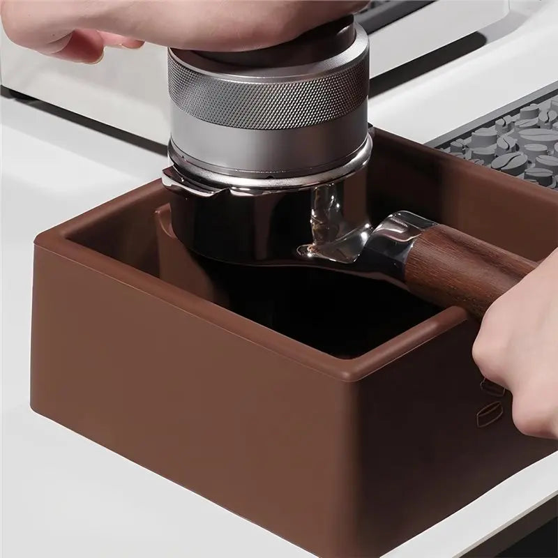 Silicone Espresso Knock Box – Coffee Grounds Container Espresso Knock Box Qst