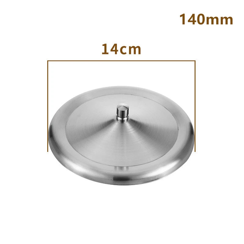 Stainless Steel Cup Lids – Dust-Proof Mug Cover 7.5/14cm Cup Lids & Covers Qst 140MM