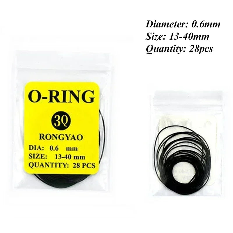 Watch Case Rubber O-Ring Gasket Kit – 20 Sizes | 1 Box Watch Repair Gaskets Qme B-0.6