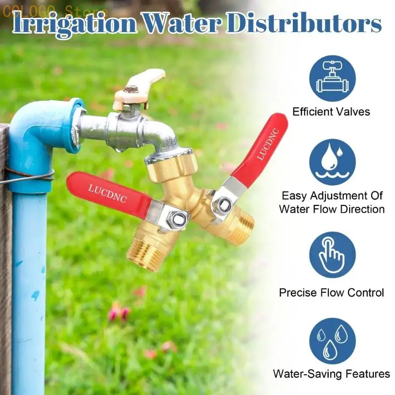 Dual Control Y Splitter Garden Hose Connector – Alloy Hose Y Splitter Qme