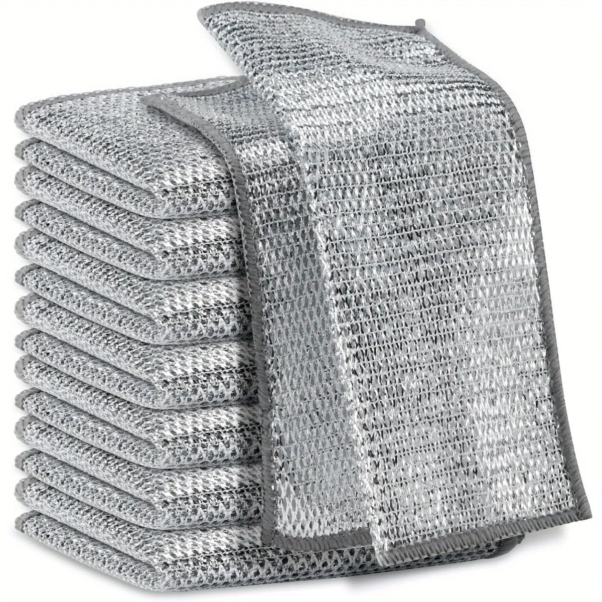 Multipurpose Miracle Cleaning Cloths – Mesh Microfiber Dishwashing Rags Microfiber Cleaning Cloths Qme 10pcs