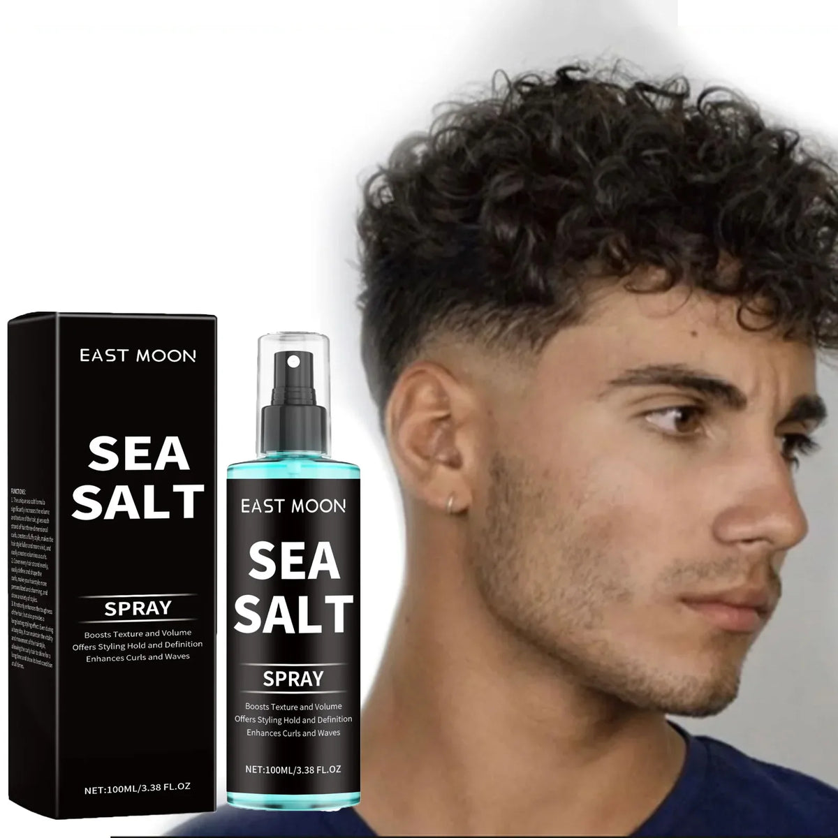 Sea Salt Hair Spray – Curl Defining, Thickening & Waves Hair Styling Spray Qme Default Title