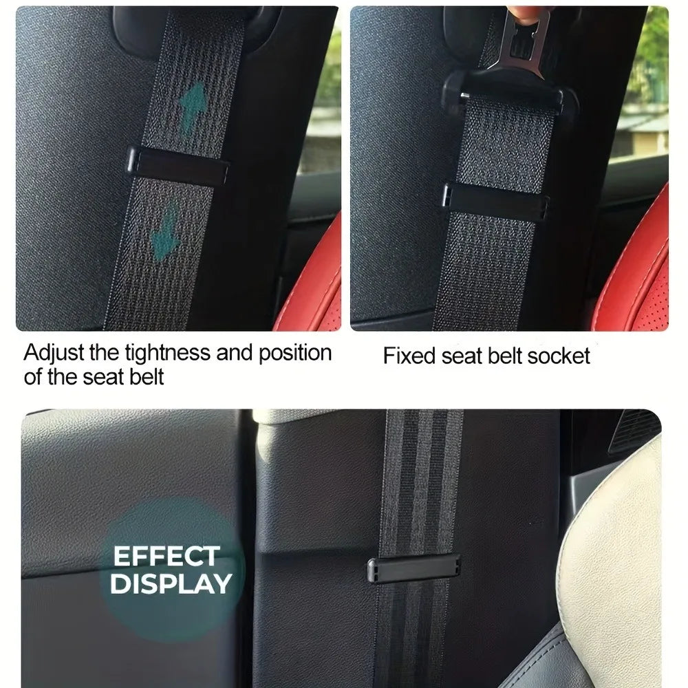 Universal Car Seat Belt Adjuster Clip | Elastic Fixing Regulator Seat Belt Adjuster Clip Qme