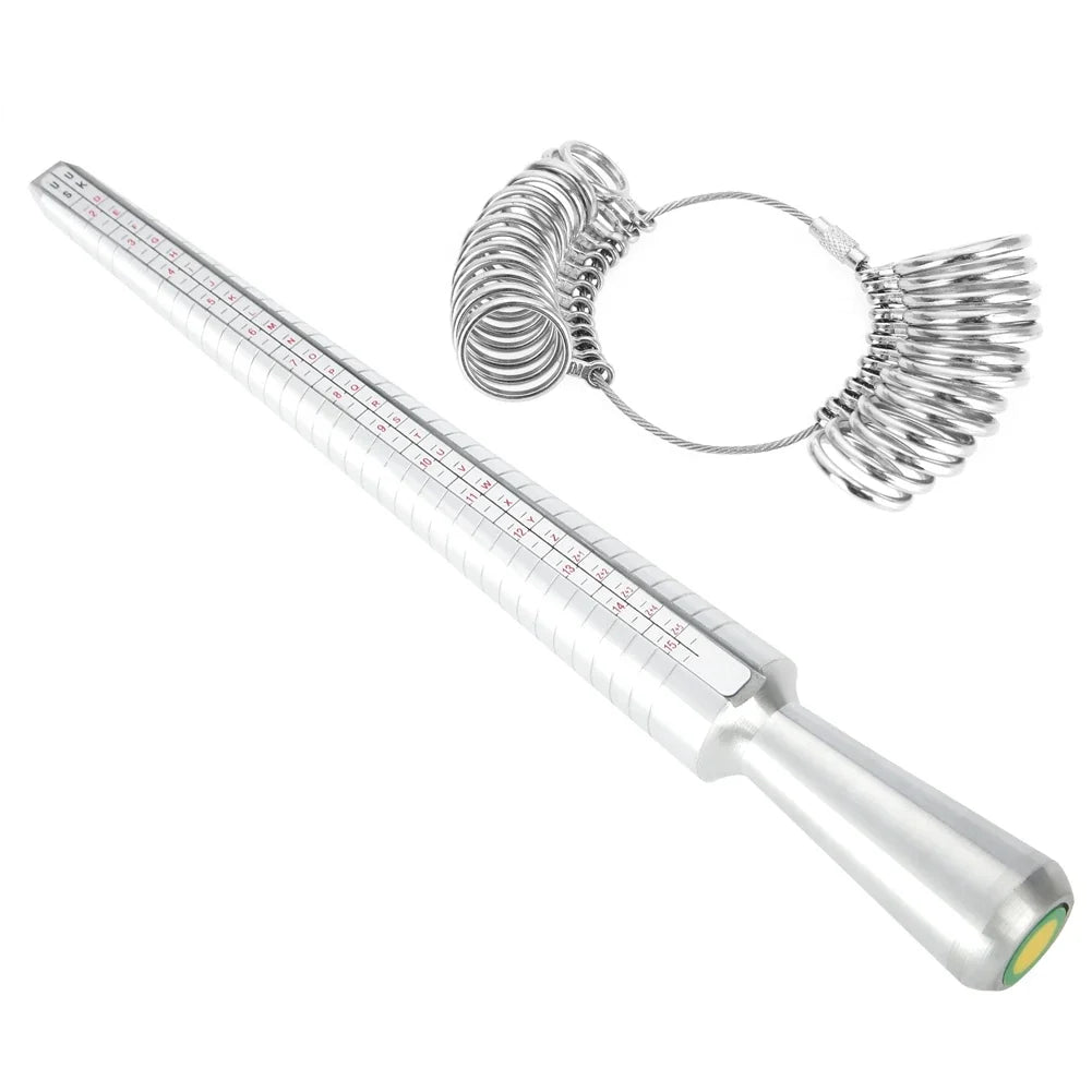 UK Ring Mandrel Stick & Finger Gauge Sizer Jewelry Measuring Tool Jewelry Sizing Tool Qme