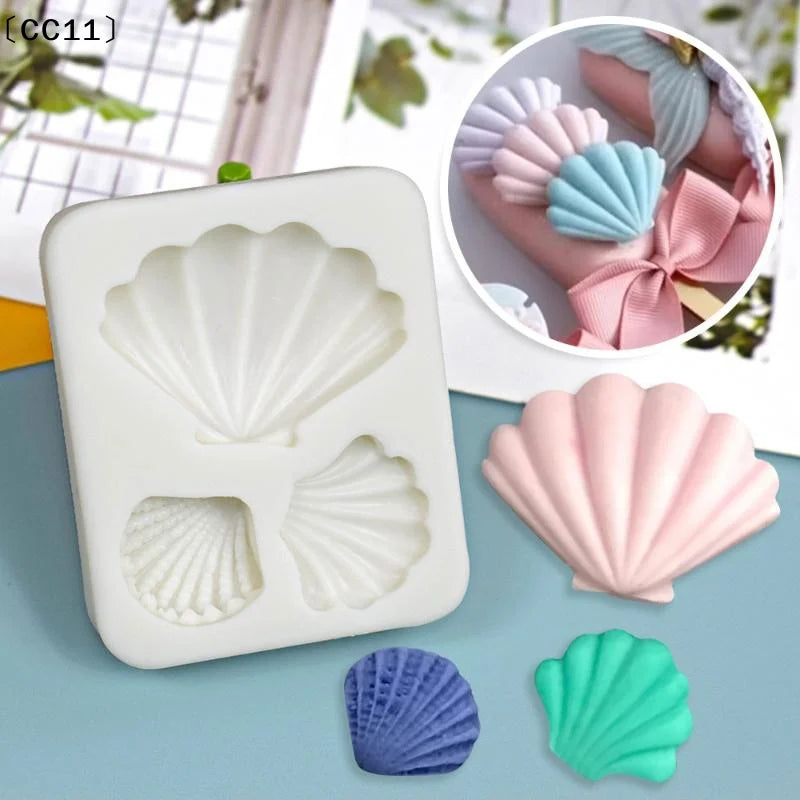 Shell & Pearl Silicone Fondant Mold – Sugarcraft Cake Decorating Silicone Fondant Mold Qme Default Title