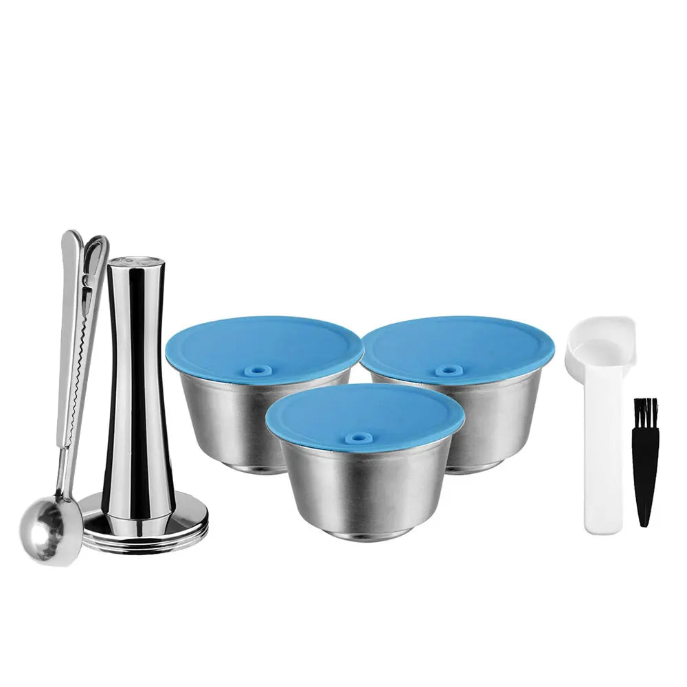 Reusable Stainless Steel Coffee Capsules for Dolce Gusto Reusable Coffee Capsule Qst 3 pod tamper s