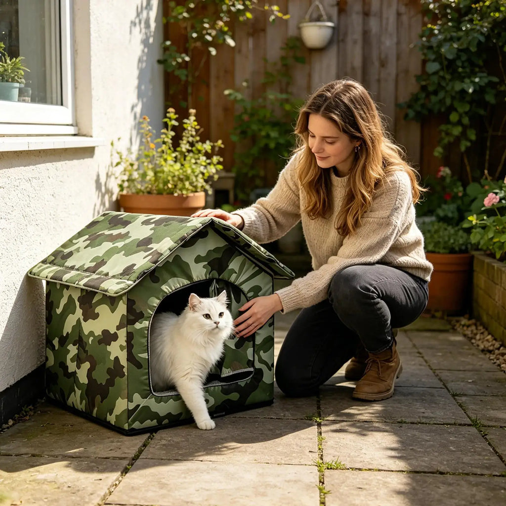 Waterproof Cooling Cat House – Kitten Cool-Down Nest | Qme Cat Cooling House Qme