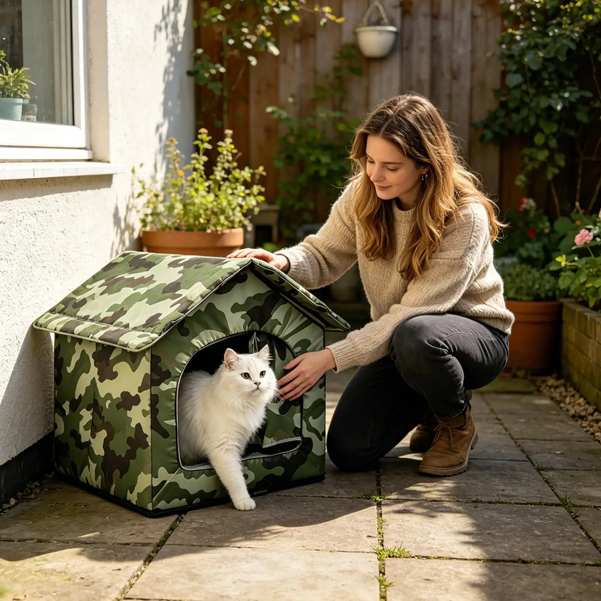 Waterproof Cooling Cat House – Kitten Cool-Down Nest | Qme Cat Cooling House Qme