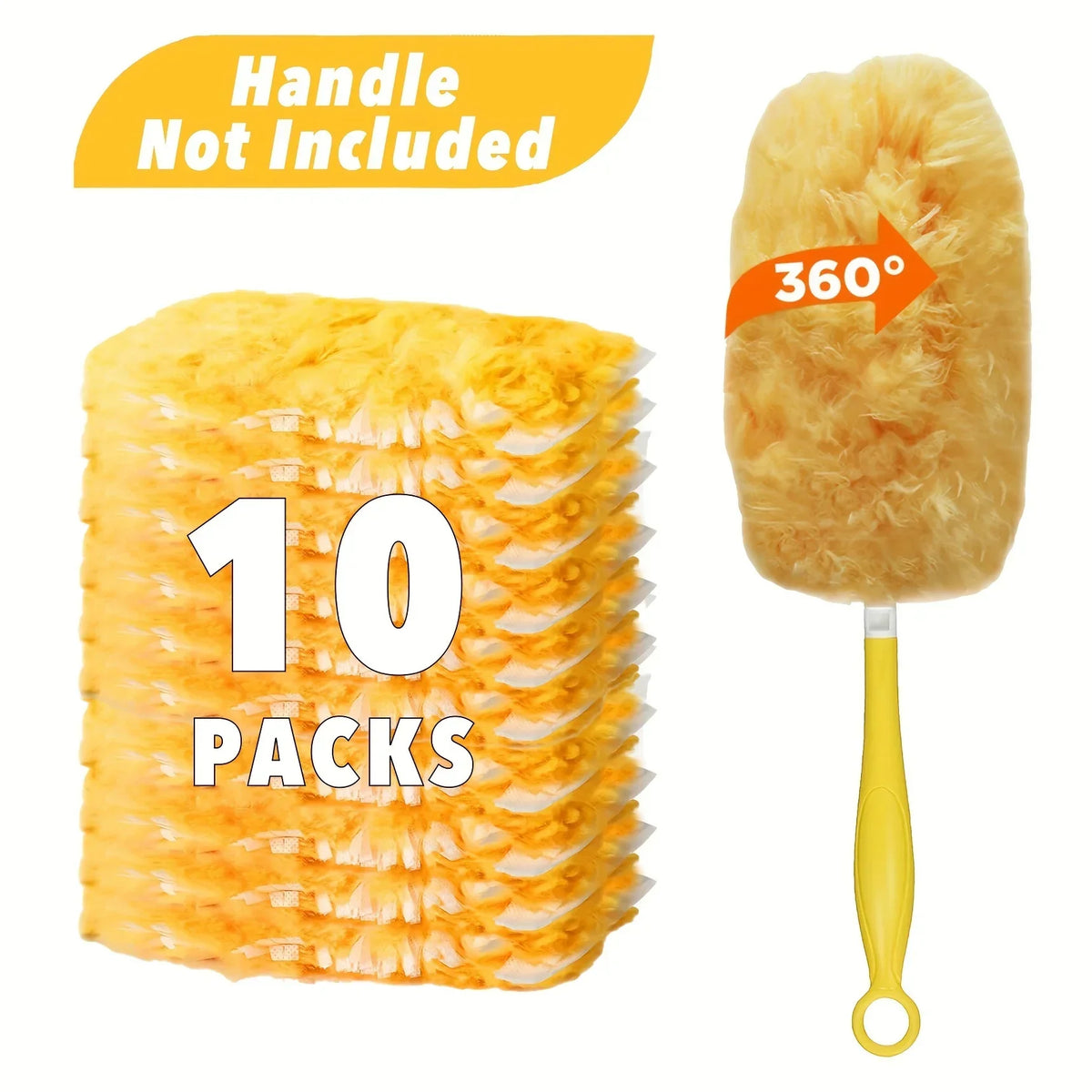 Microfiber Duster Replacement Heads for Ceiling Fans – 10 Pack Duster Replacement Heads Qme