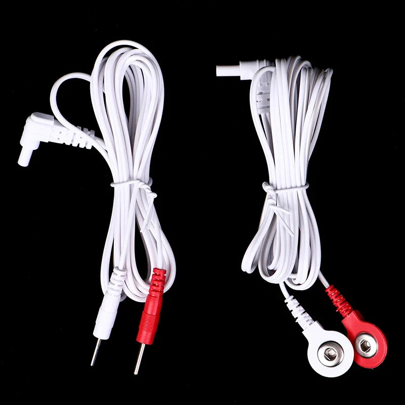TENS Unit Replacement Lead Wires – DC Jack Electrode Cables TENS Electrode Cable Qme