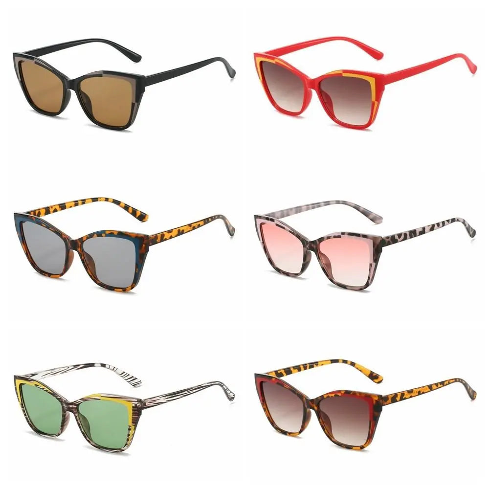 Y2K Cat Eye Sunglasses Steampunk Square Frame – 6 Colors Fashion Sunglasses Qme