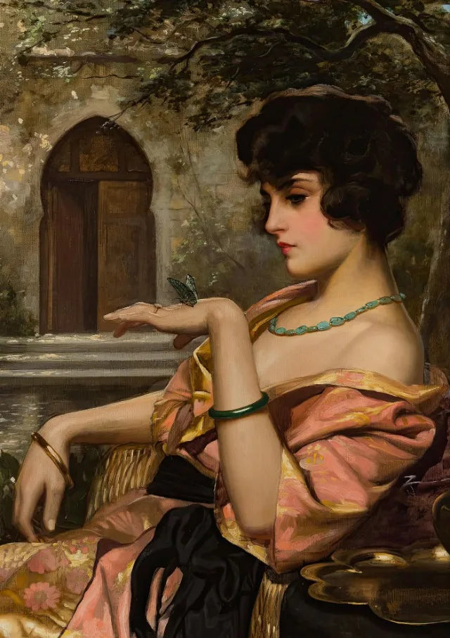 Vintage Noblewoman Portrait Canvas Wall Art Print | Home Decor Canvas Wall Art Qst