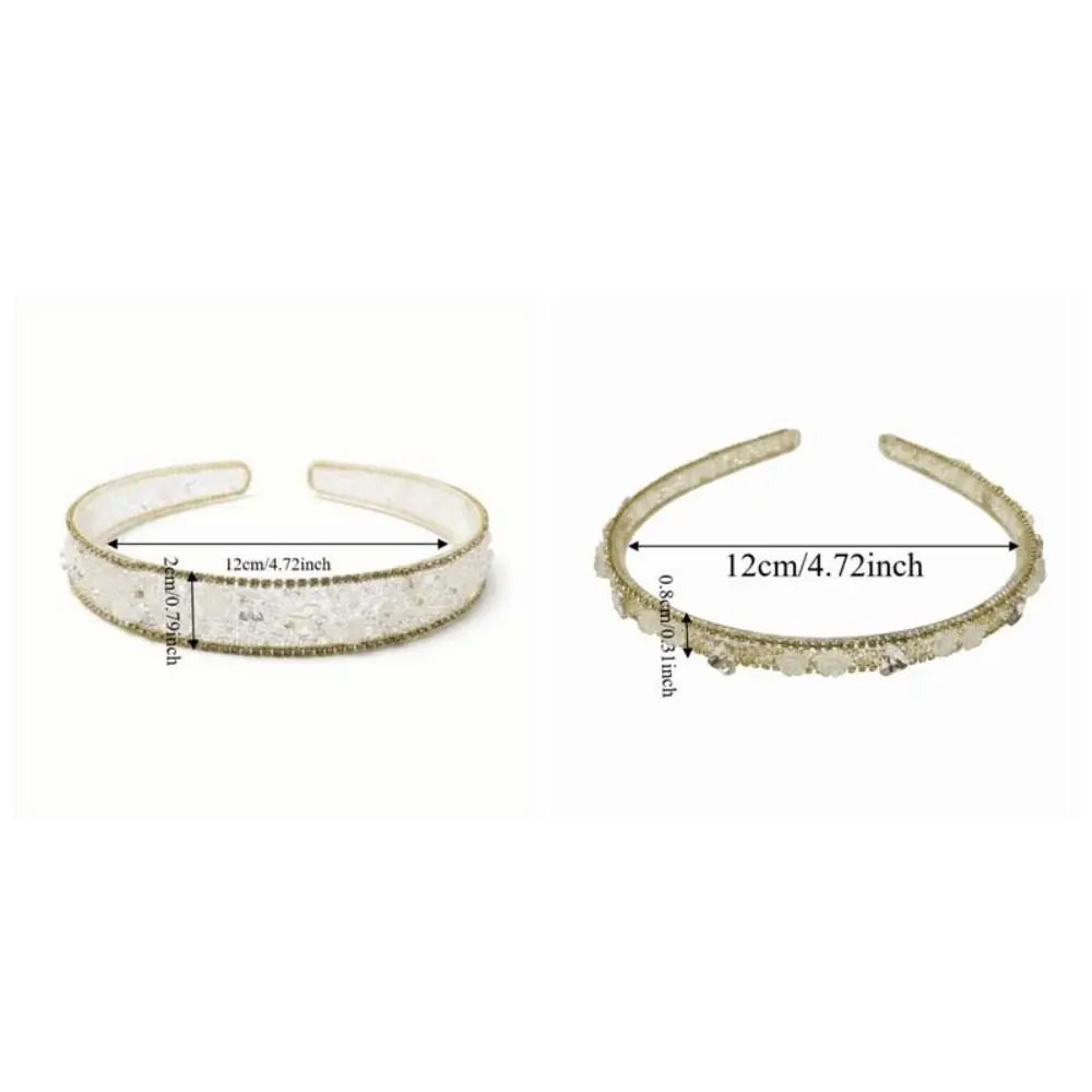 Princess Crystal Rhinestone Headband – Elegant Hair Hoop Crystal Hair Headband Qme