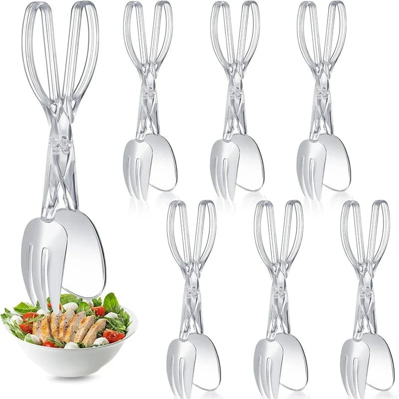 Non-Slip Buffet Food Tongs for BBQ, Salad & Kitchen Serving Kitchen Serving Tongs Qme