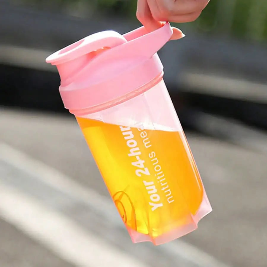 Protein Shake Cup – 17oz Fitness Shaker Bottle with Scale Fitness Shaker Bottle Qme