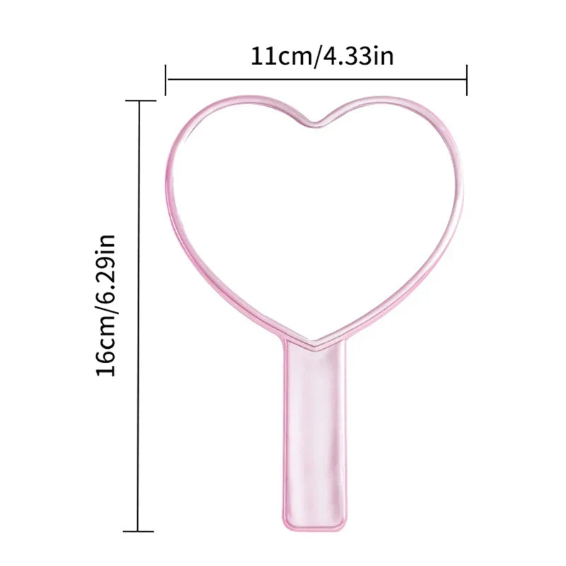 Handheld Vanity Mirror with Handle – Makeup Beauty Tool Handheld Vanity Mirror Qme