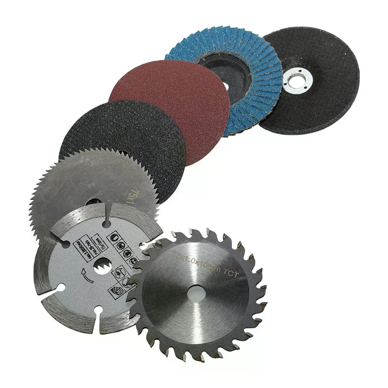 7-Piece 75mm Cutting Disc Set – Tile, Wood & Metal Cutting Cutting Disc Set Qme