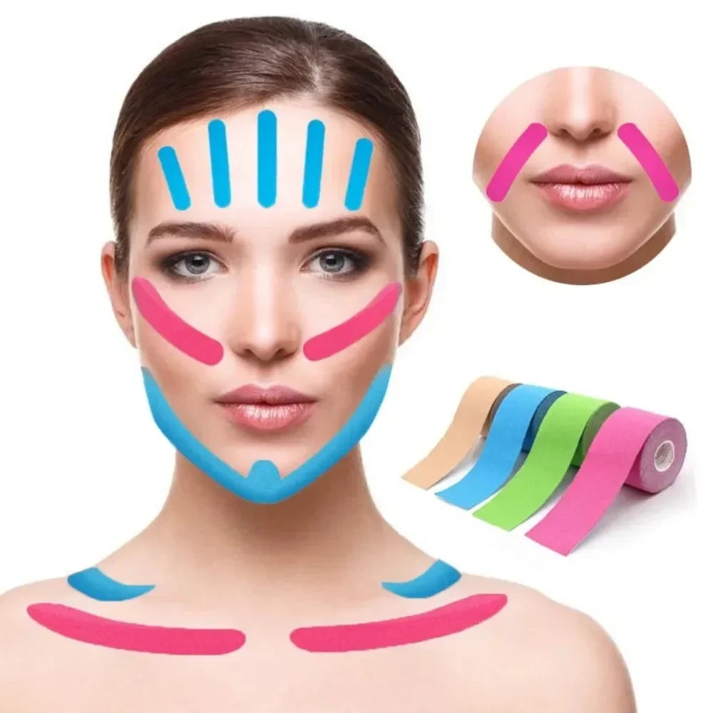 Kinesiology Face Lifting Tape – V Line, Neck & Eye Firming 5M Face Lifting Tape Qme