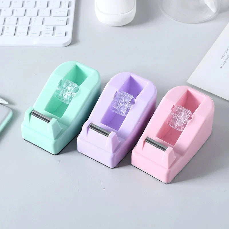 Desktop Tape Dispenser with Cutter & Heavy-Duty Table Base Tape Dispenser Qme