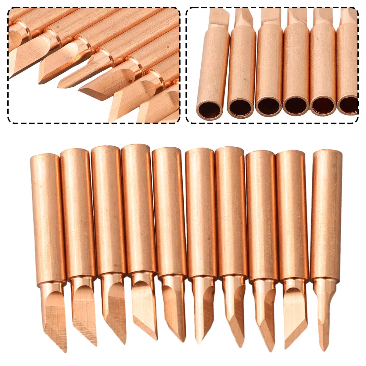 900M-T-K Copper Soldering Iron Tips 10-Pack | Type K Soldering Iron Tips Qme Default Title