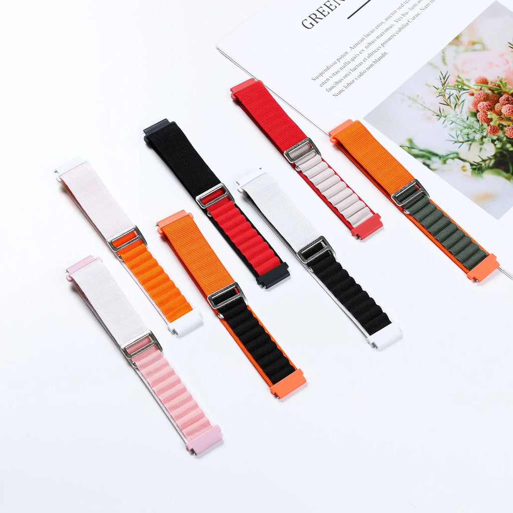 Nylon Quick Release Strap for Samsung Galaxy Watch 4 5 6 | 15 Colors Watch Band Qme