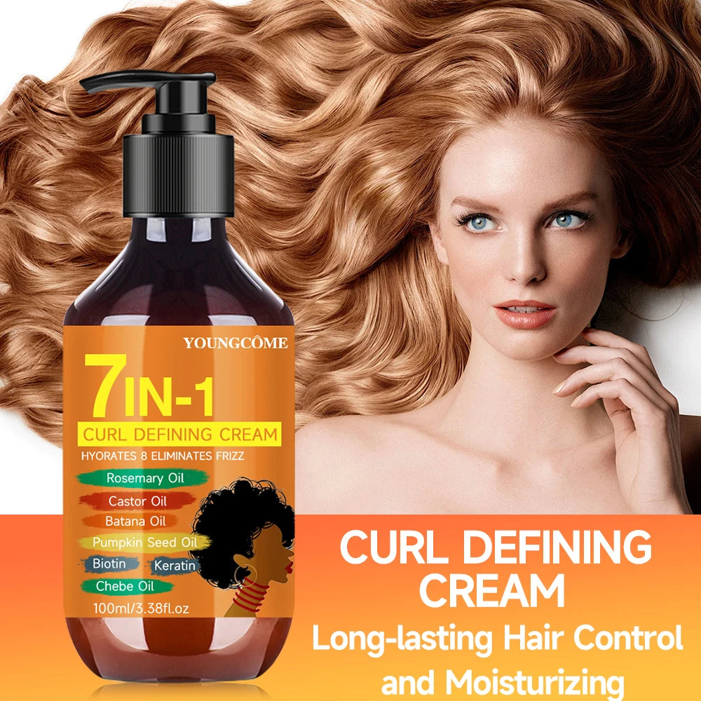 7-in-1 Curling Cream – Moisturizing Curl Styling Cream 100ml Curl Styling Cream Qst